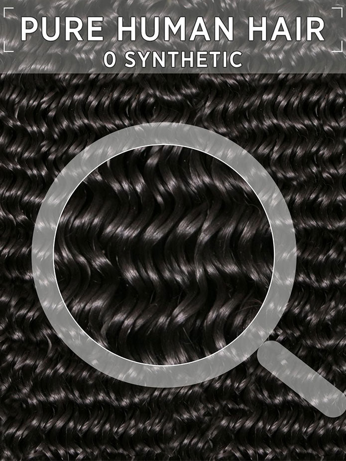 100% Human Hair Bundles With Lace Frontal