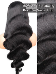 100% Unprocessed Brazilian Virgin Body Wave Human Hair Wig