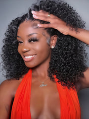 U-TIMES 13X4 Deep Wave HD Lace Front Wigs Brazilian Remy Hair