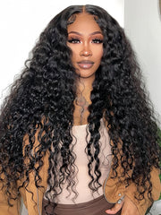 U-TIMES 13X6 Deep Wave Lace Front Wigs Human Hair for Women