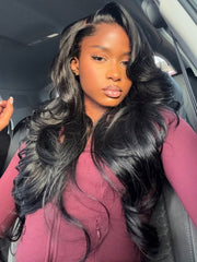 U-TIMES Body Wave 3 Bundles with 13x4 Frontal 12A Brazilian Remy Human Hair Bundles with Frontal for Women