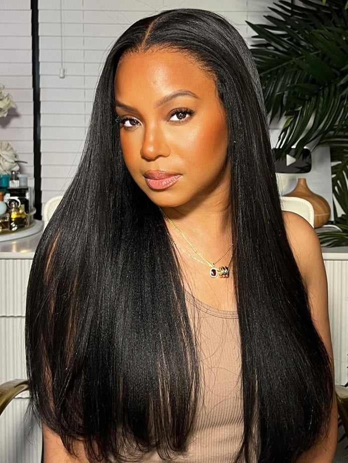 Ear to Ear 13X4 Straight Lace Front Wigs Virgin Human Hair | U-TIMES