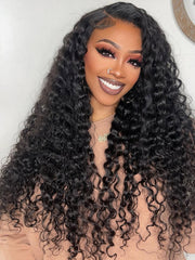 U-TIMES 13X6 Deep Wave Lace Front Wigs Human Hair for Women