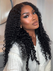 U-TIMES 13X4 Deep Wave HD Lace Front Wigs Brazilian Remy Hair