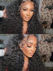 30 inch 13X4 HD Deep Curly Lace Front Human Hair Wig