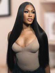 Ear to Ear 13X4 Straight Lace Front Wigs Virgin Human Hair | U-TIMES