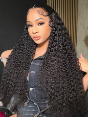 U-TIMES 13X6 Deep Wave Lace Front Wigs Human Hair for Women