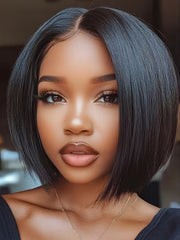 U-TIMES Ear to Ear 13x6 Glueless Bob Haircut Wigs Virgin Human Hair 8-16inch