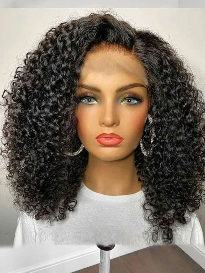 Afro Kinky Curly Human Hair Wigs