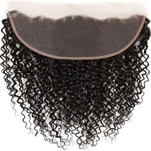 Brazilian Kinky Curly Lace Frontal with Bundles