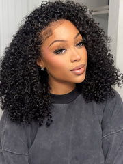Kinky Curly Wig Human Hair 