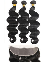 body wave bundles human hair with frontal