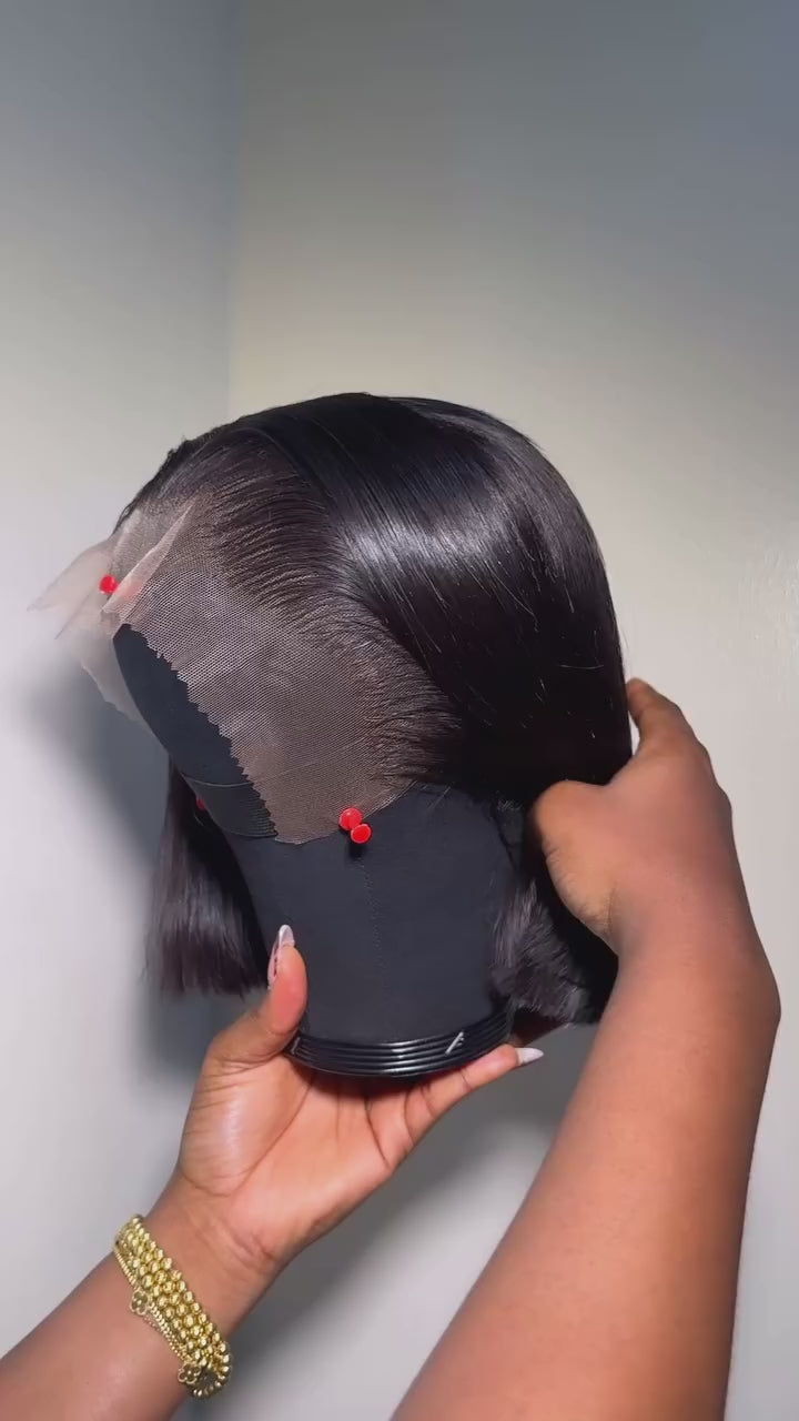 Bob Wig Human Hair 13x4 HD Lace Frontal